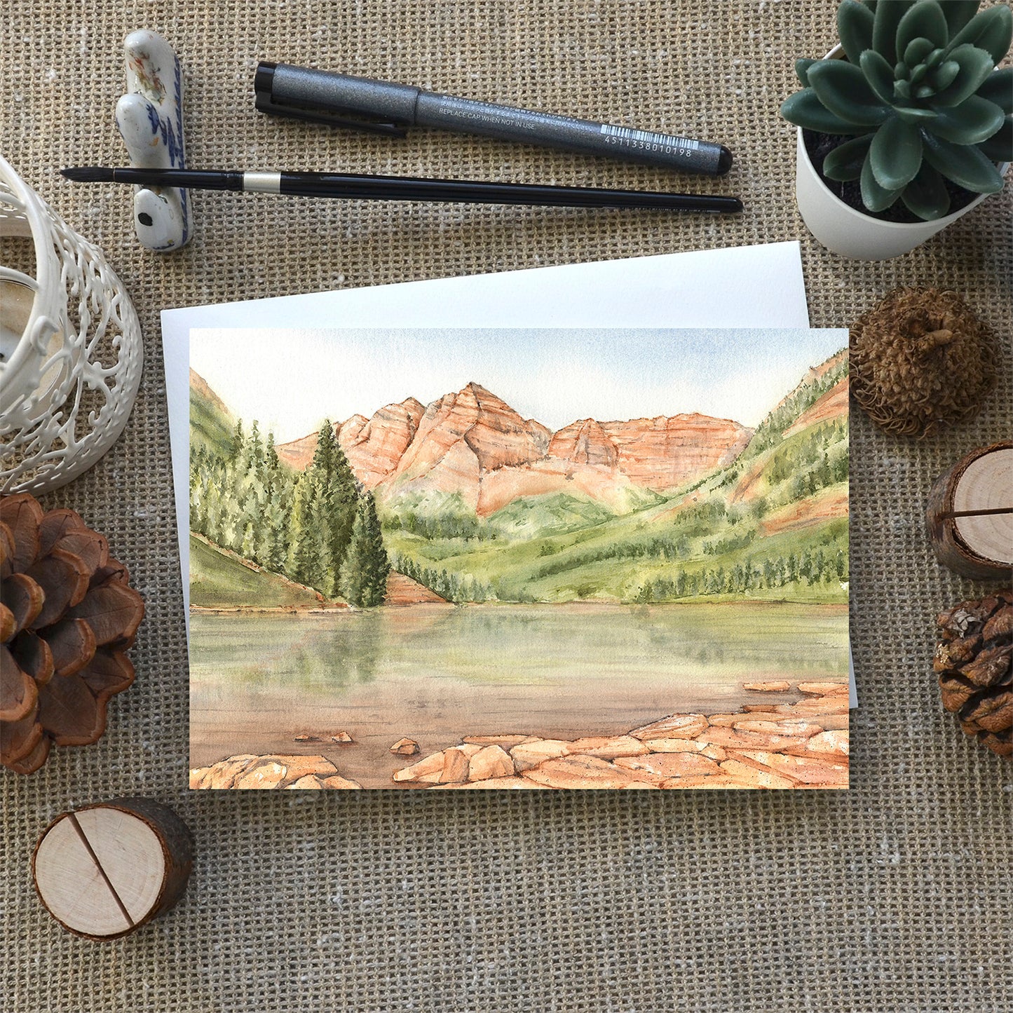Maroon Bells | Colorado 14ners | Greeting Card