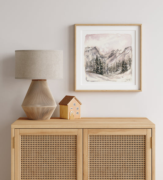 Winter Snow at Rocky Mountain National Park | Art Print