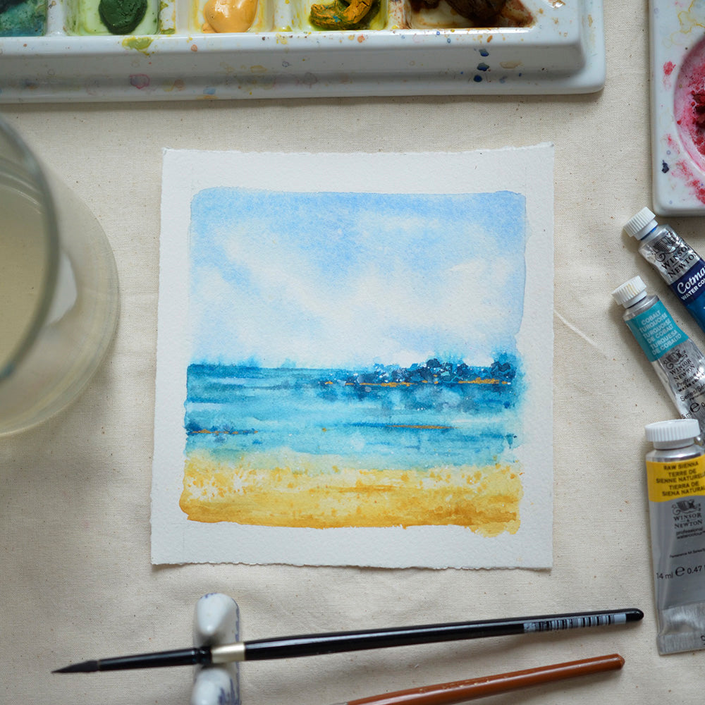 Sri Lanka Beach | 5"x 5" Original