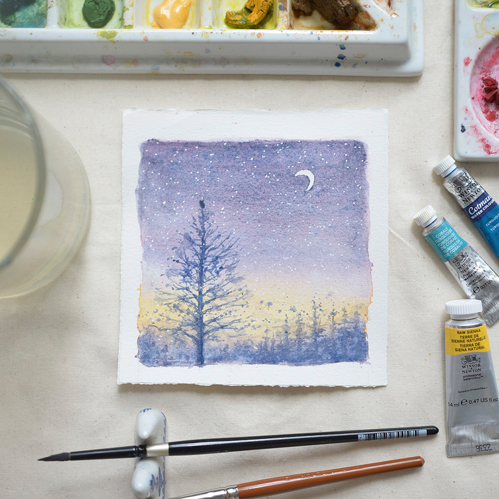 Twinkle Stars | 5"x 5" Original