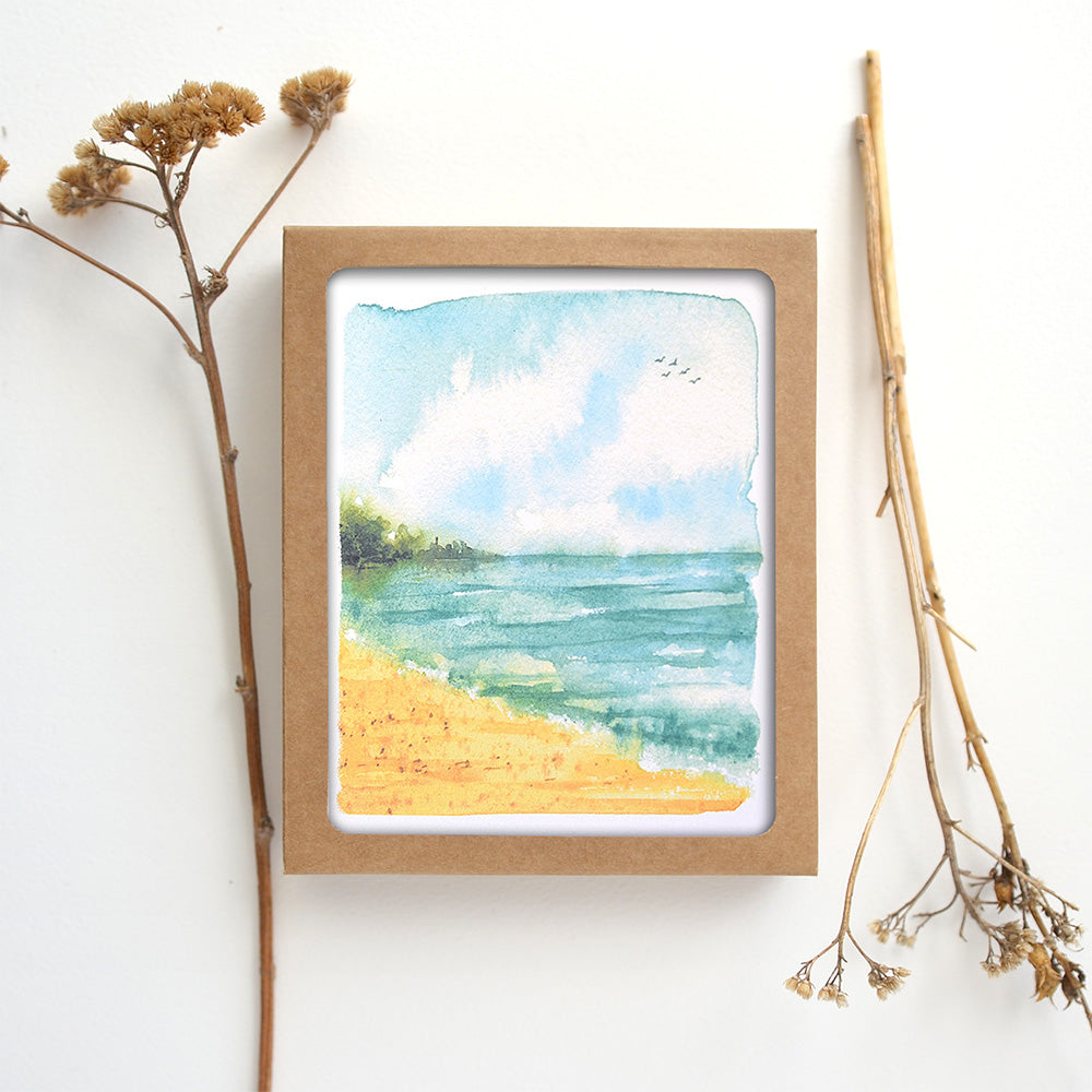 Abstract Landscape 04 | Mixed Greeting Card Set of 8 Greeting Card