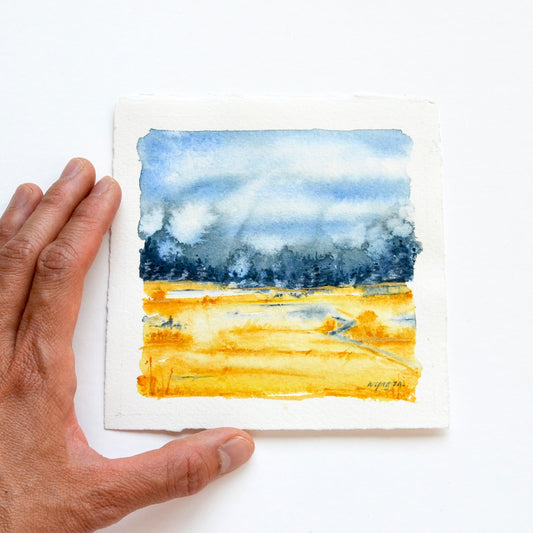 Fall Meadow | 5"x 5" Original