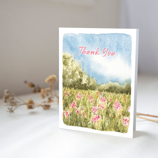 Milkweeds in the Field |Thank You Greeting Card