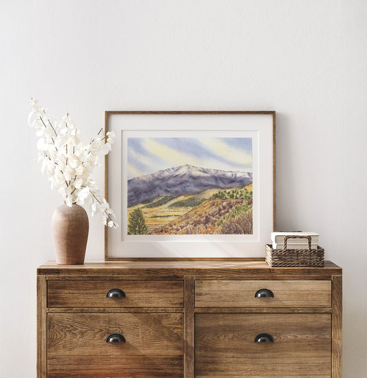 Pikes Peak Art Print | Colorado Fourteeners