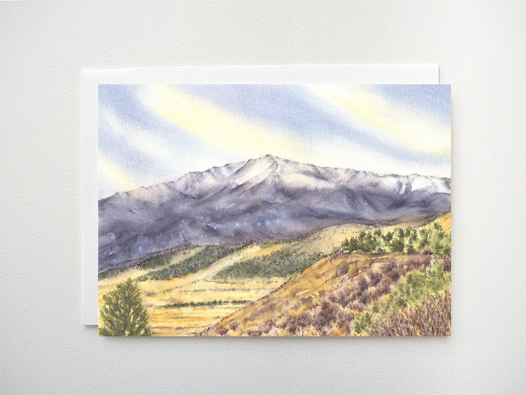山　mountain β サインド　4枚 Pikes Peak | Colorado 14ners | Greeting Card – Ivywild Studio