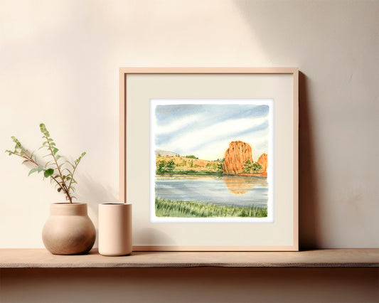 Red Rock Open Space | Art Print