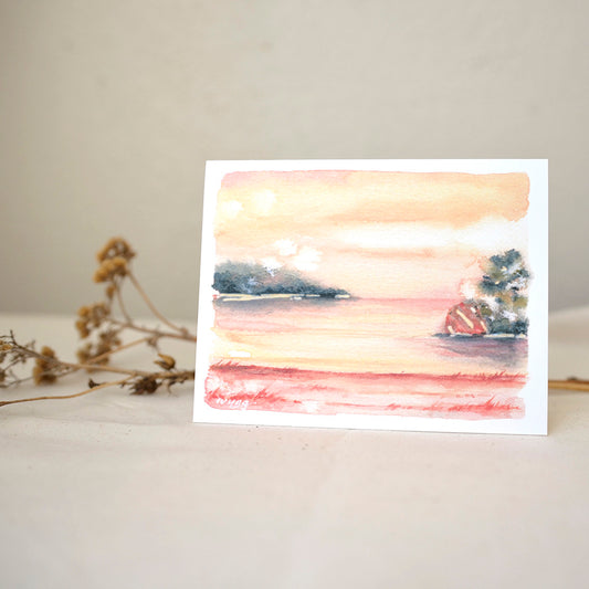 Rock by the Lake | Greeting Card