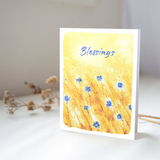 Wild Flowers | Blessings | Greeting Card