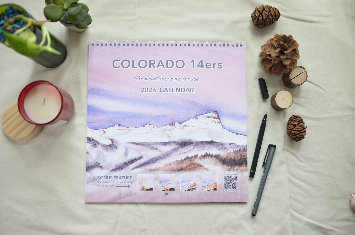 2026 Wall Calendar | Colorado 14ers | The Mountains Sing for Joy
