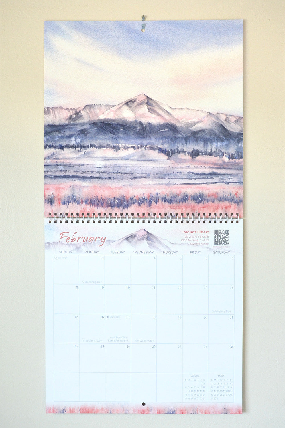 2026 Wall Calendar | Colorado 14ers | The Mountains Sing for Joy