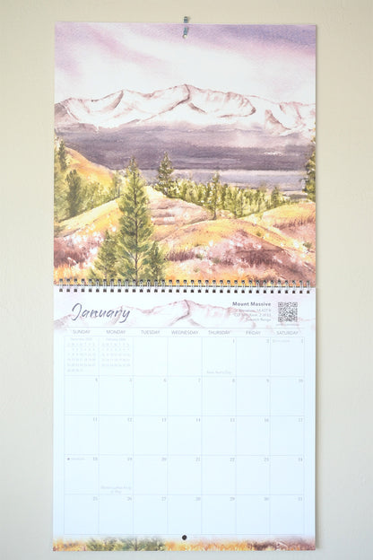 2026 Wall Calendar | Colorado 14ers | The Mountains Sing for Joy