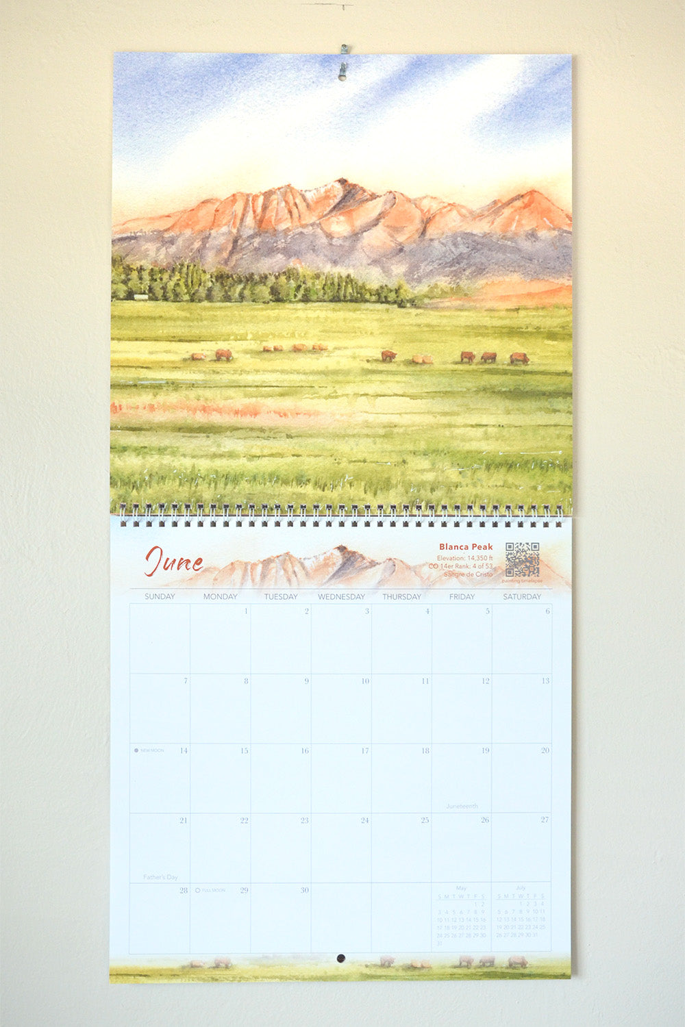 2026 Wall Calendar | Colorado 14ers | The Mountains Sing for Joy