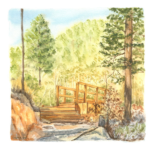 Seven Bridges |  10"x10" Original