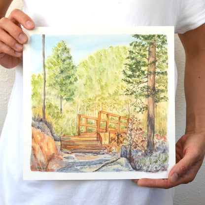 Seven Bridges |  10"x10" Original