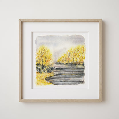 Arkansas River in the Fall | Art Print