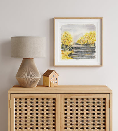 Arkansas River in the Fall | Art Print