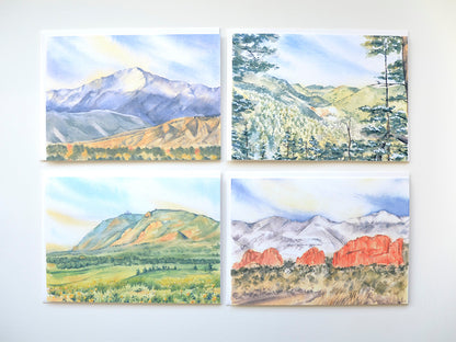Colorado Springs Landscape 01 | Mixed Greeting Card of 4