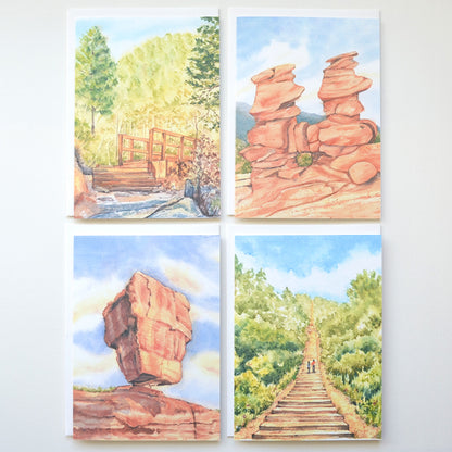 Colorado Springs Landscape 04 | Mixed Greeting Card of 4