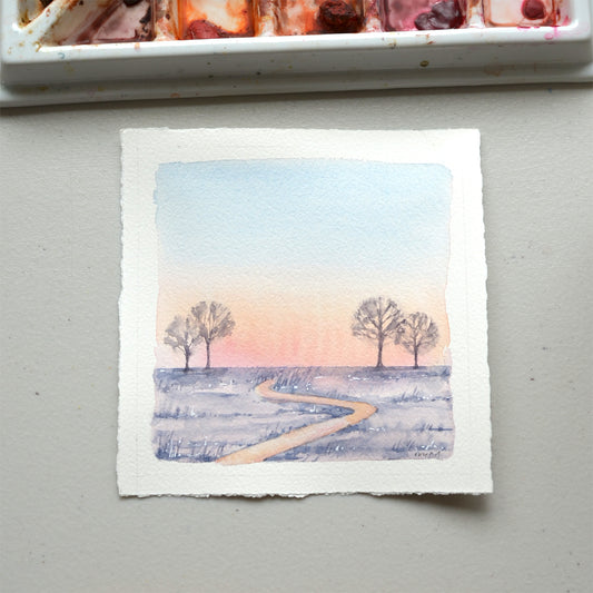 Path to Dawn | 5"x 5" Original