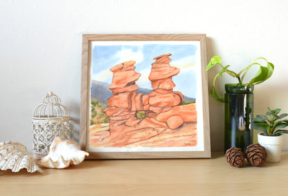 Siamese Twins |  10"x10" Original