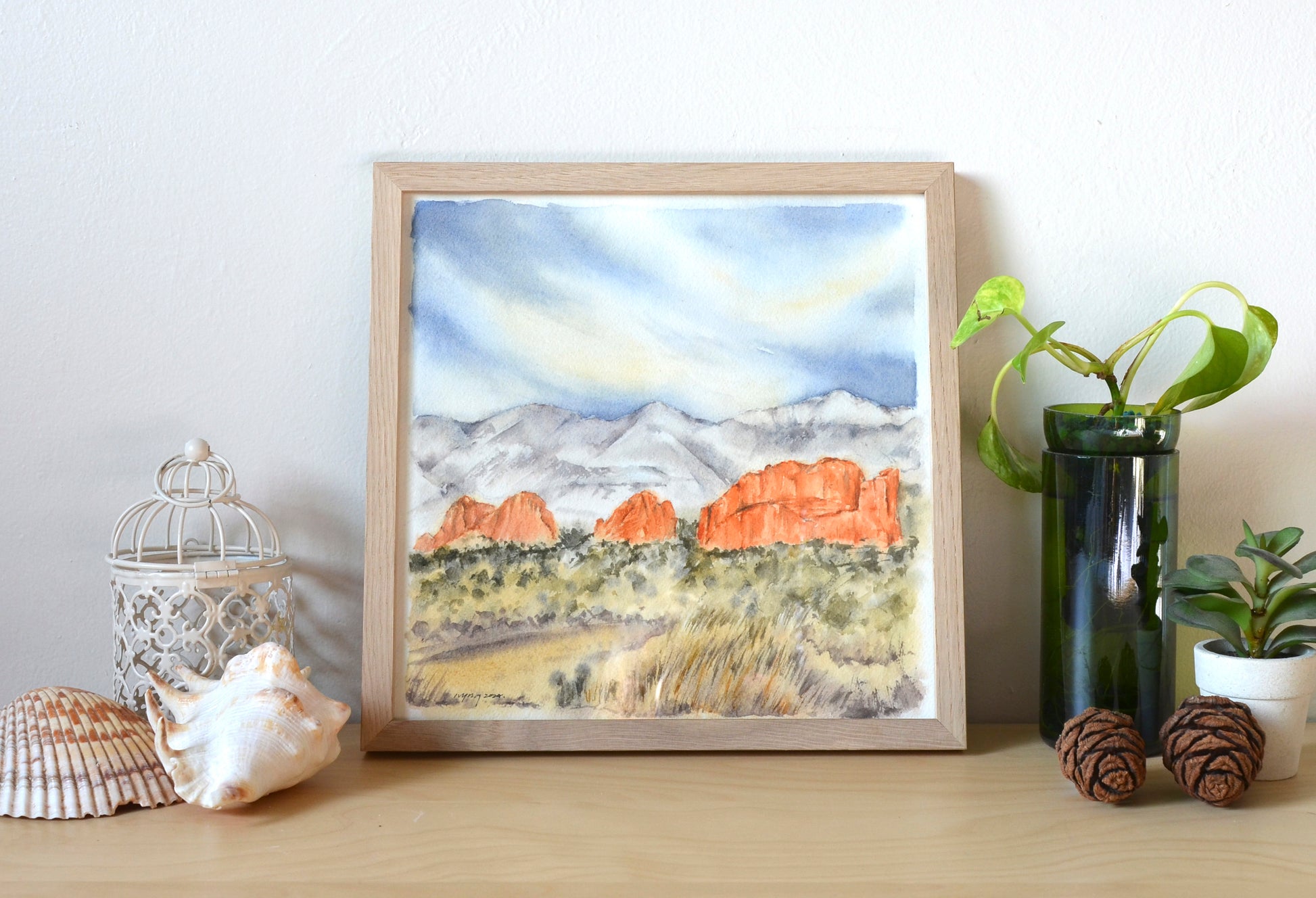 Garden of the Gods Original Watercolor Painting