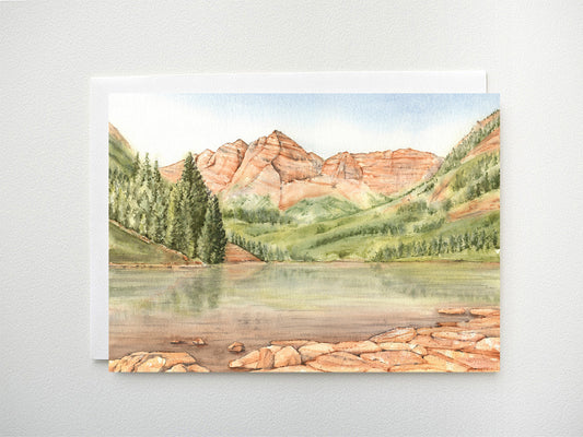 Maroon Bells | Colorado 14ners | Greeting Card