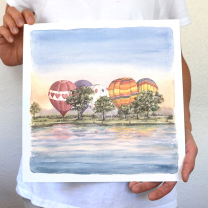 Memorial Park Ballon Lift Off | Art Print