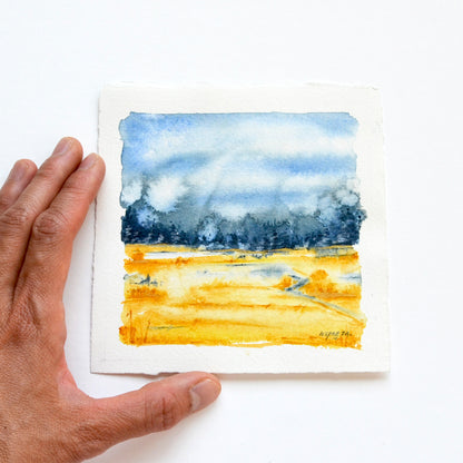 Fall Meadow |  5"x 5" Original