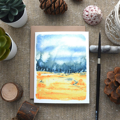 Abstract Landscape 05 | Mixed Greeting Card Set of 4