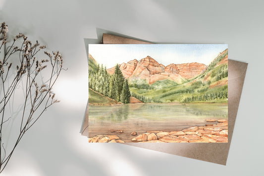 Maroon Bells | Colorado 14ners | Greeting Card