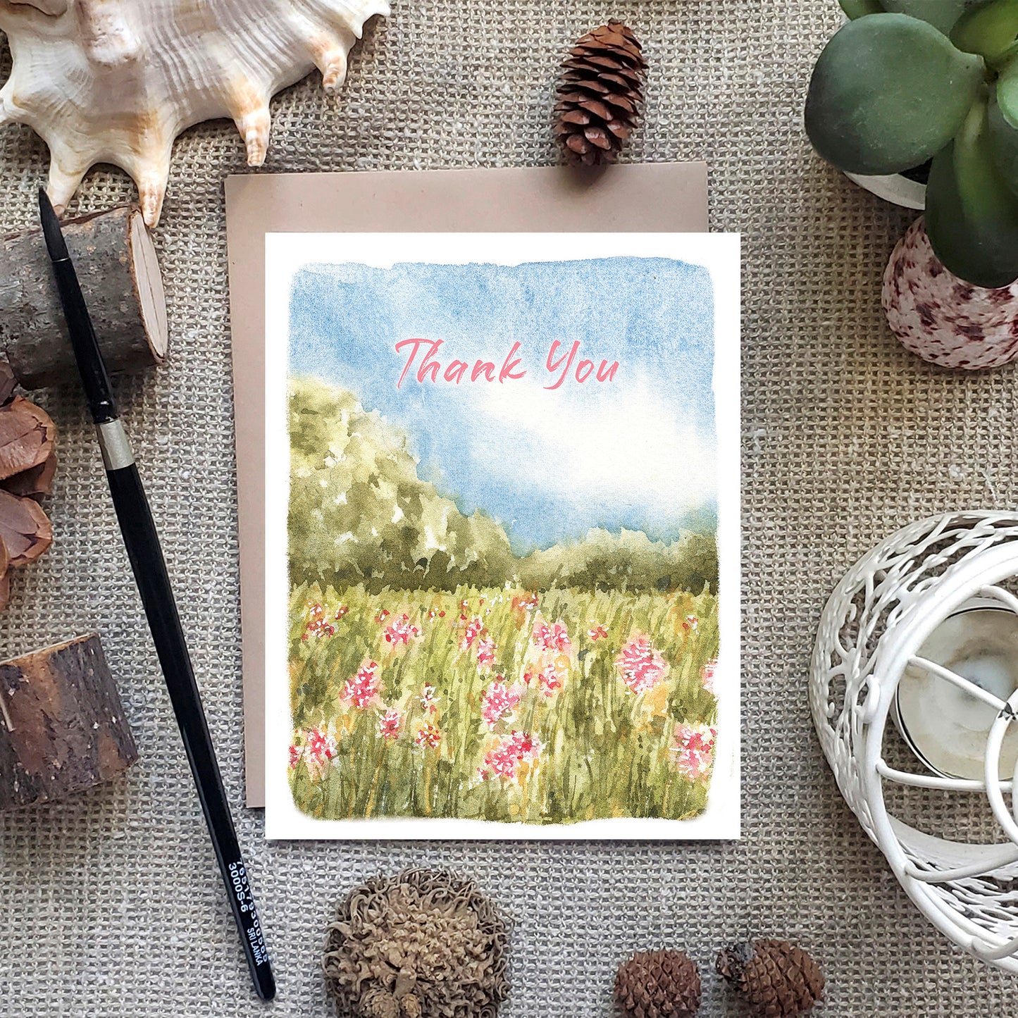 Milkweeds in the Field |Thank You Greeting Card