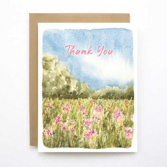 Milkweeds in the Field |Thank You Greeting Card