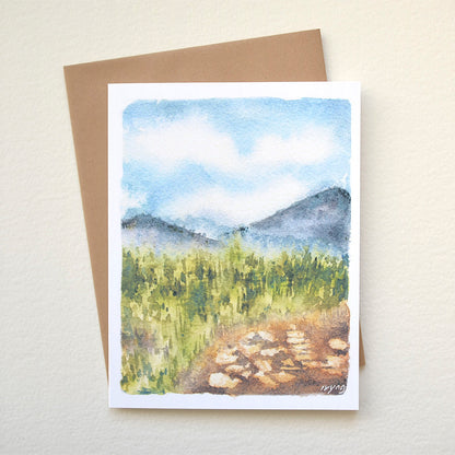 Mountain Forest in the Summer | Greeting Card