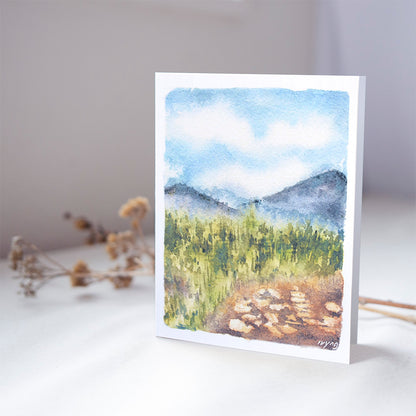 Mountain Forest in the Summer | Greeting Card