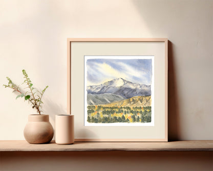 Pikes Peak in the Fall | Art Print