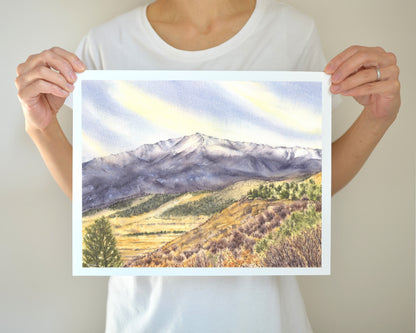 Pikes Peak Art Print | Colorado Fourteeners