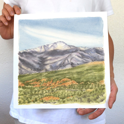 Pikes Peak in the Garden | Colorado Springs | Art Print