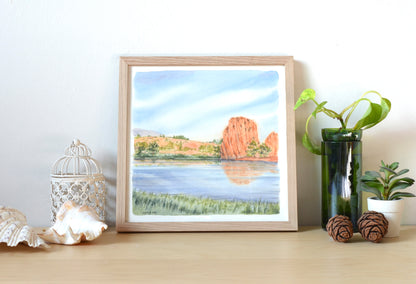 Red Rock Open Space |  10"x10" Original