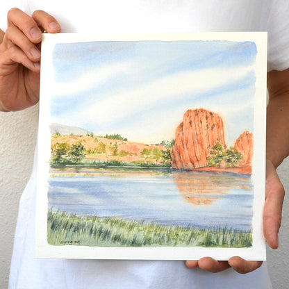 Red Rock Open Space |  10"x10" Original