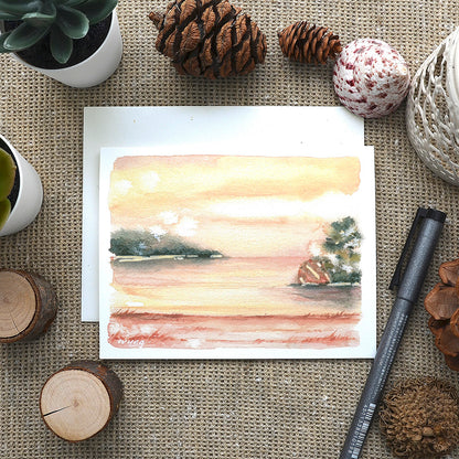 Abstract Landscape 06 | Mixed Greeting Card Set of 4