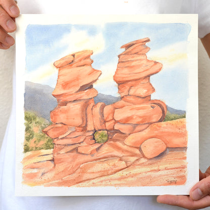 Siamese Twins |  10"x10" Original