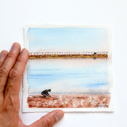 Stratton Open Space Reservoir | 5"x 5" Original