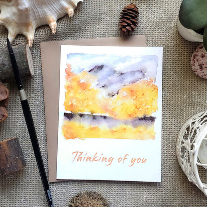 Mountains in the Fall | Thinking of You | Greeting Card