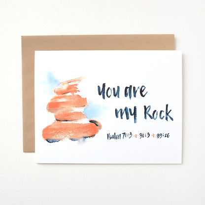 You Are My Rock| Greeting Card
