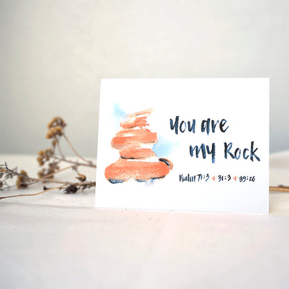 You Are My Rock| Greeting Card