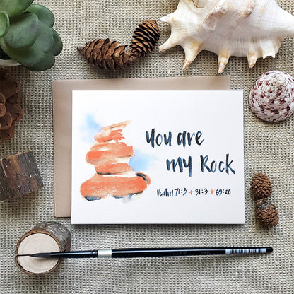 You Are My Rock| Greeting Card